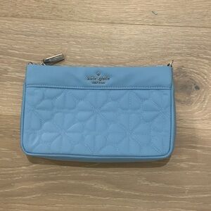 Kate Spade Light Blue Quilted Clutch